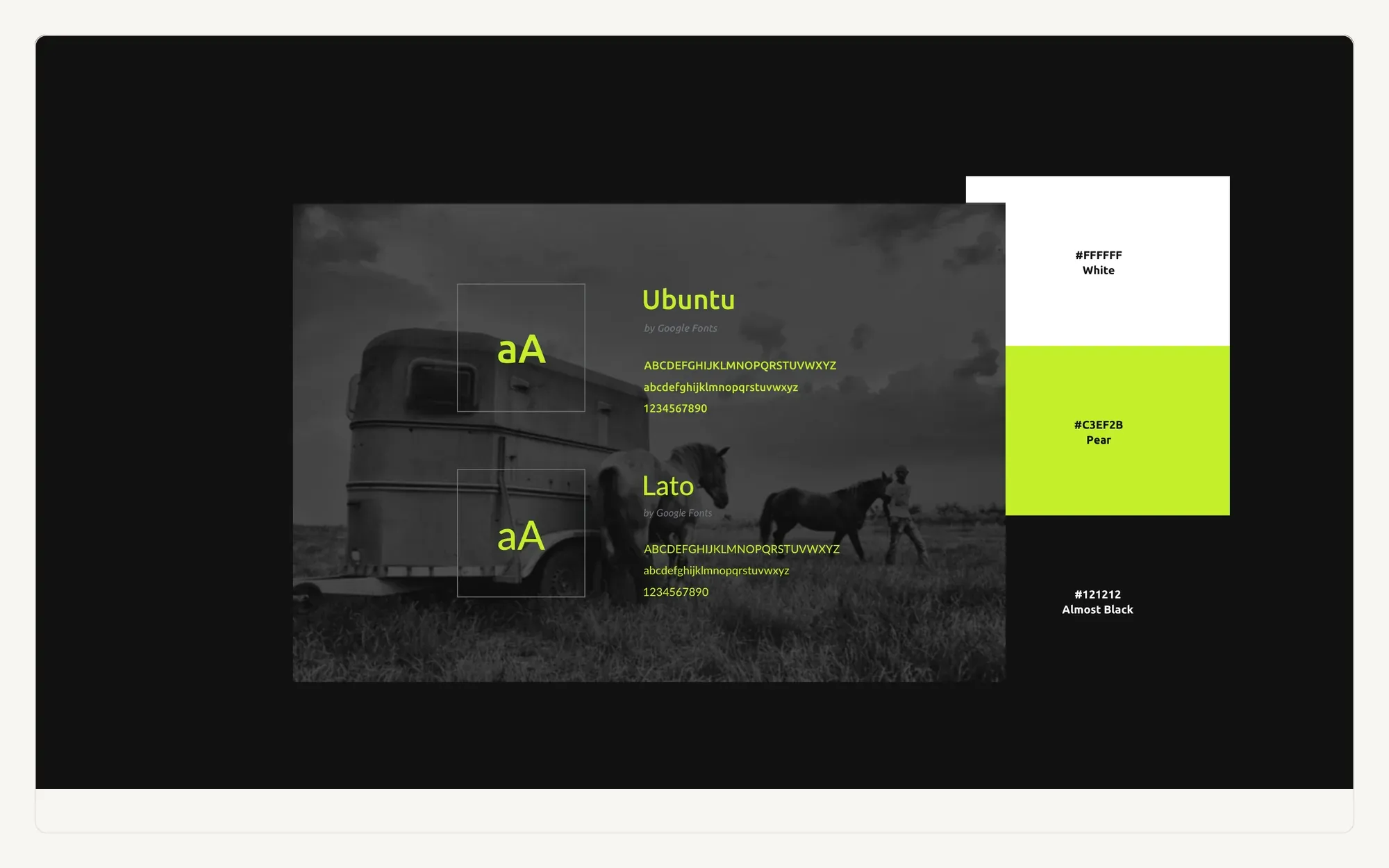 Typographic treatment for the Jan Valo site over a photograph.